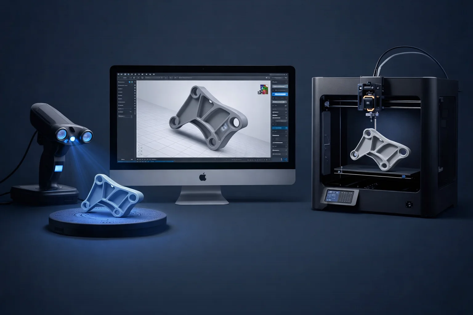 3D Printing Workflow - Scanner, Design, Printer