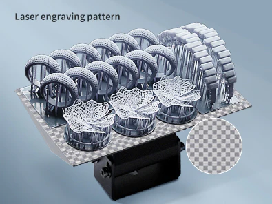 Anycubic Photon D2 DLP 3D Printer laser-engraved platform provides greater adhesion and success rate