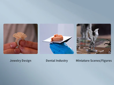 Anycubic Photon D2 DLP 3D Printer serves versatile application scenarios from jewelry to dental to miniatures