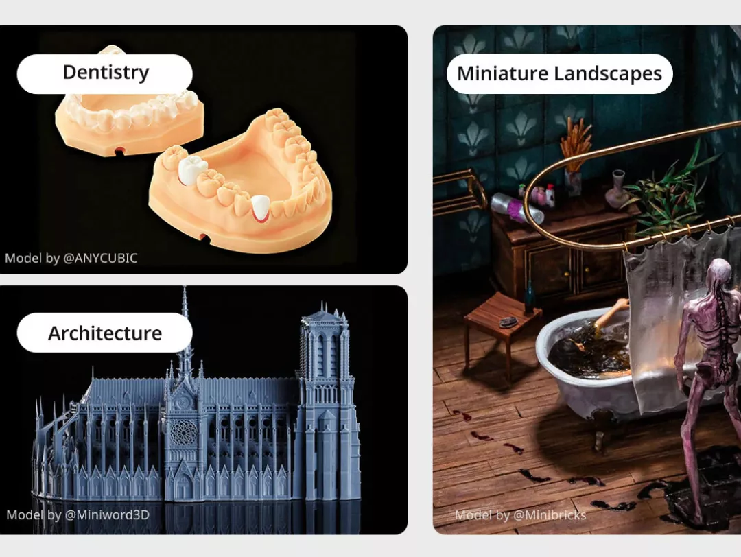 Anycubic Standard Resin high precision detailed 3D prints