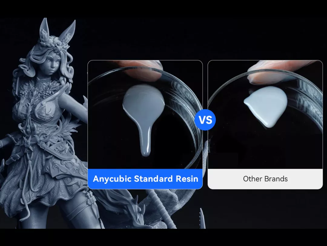 Anycubic Standard Resin strong and durable cured 3D prints