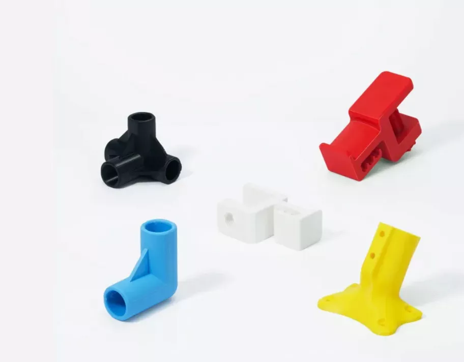 Functional parts printed in Bambu Lab ABS - pipe connectors, brackets and mounts