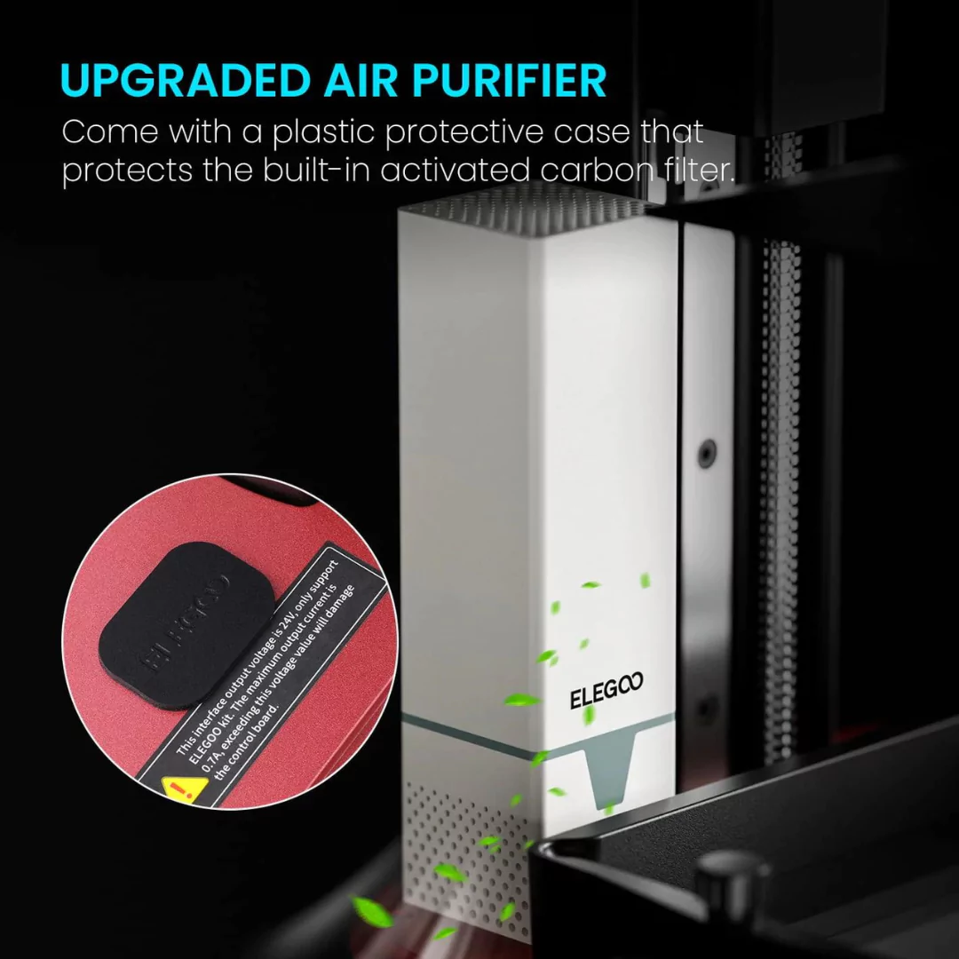 Elegoo Mars 4 upgraded air purifier with activated carbon filter