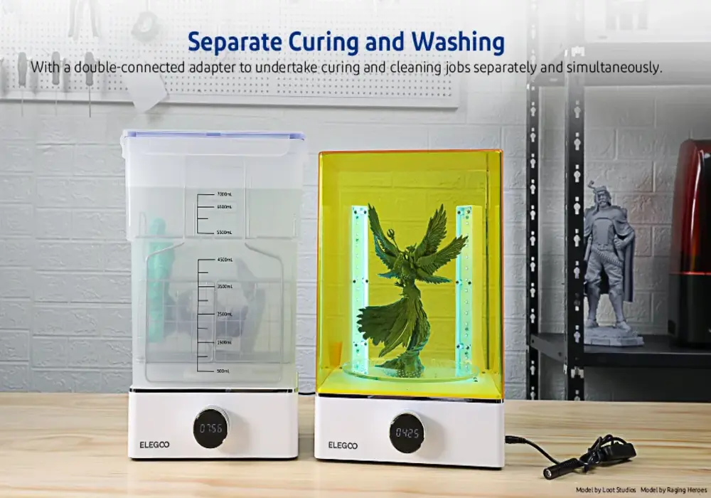 Elegoo Mercury XS Bundle separate curing and washing stations