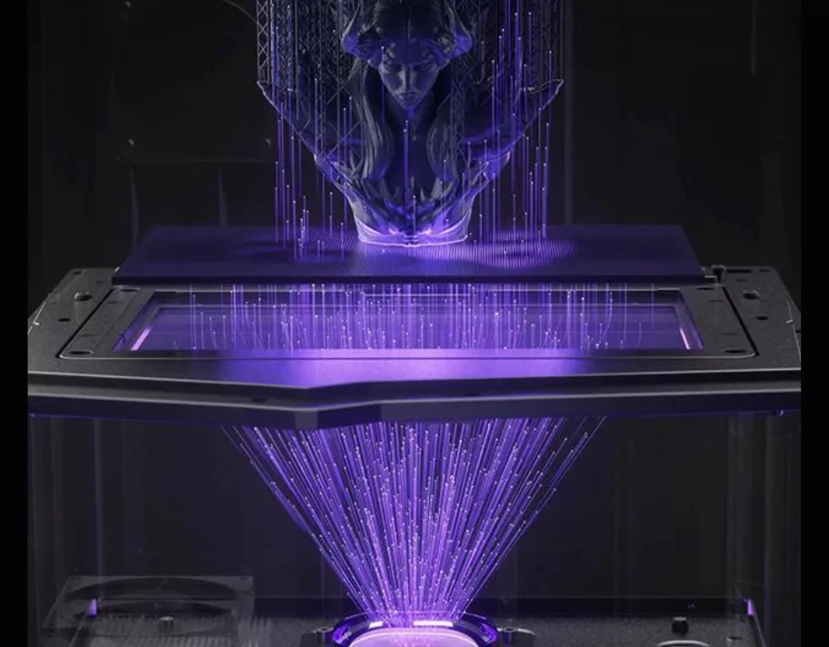 Elegoo Saturn 4 Ultra 12K COB light source with Fresnel lens provides 92% field uniformity