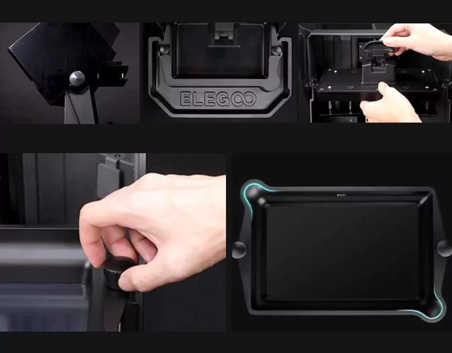 Elegoo Saturn 4 Ultra 12K user-friendly design with convenient features