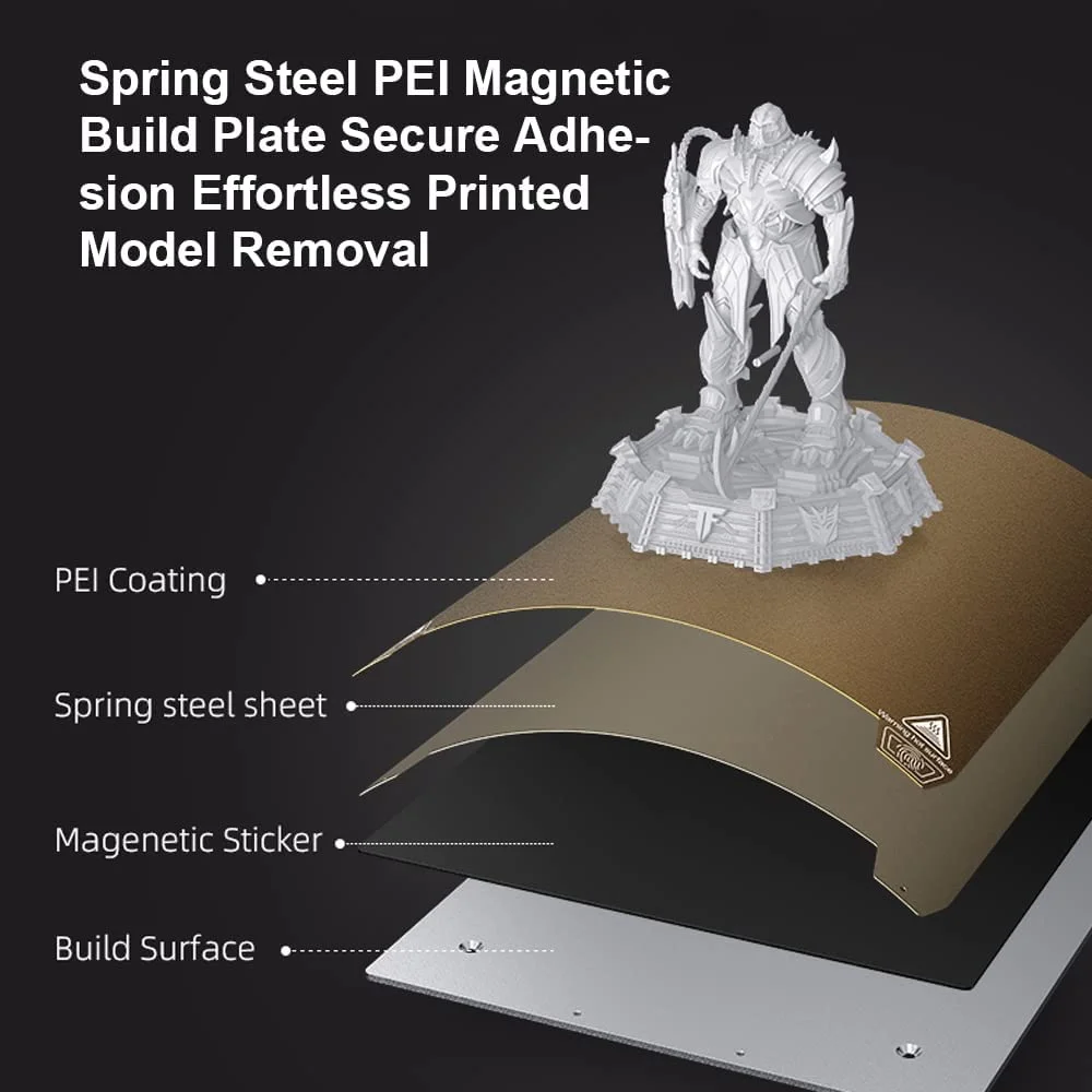 Creality Ender 3 S1 Pro spring steel PEI magnetic build surface