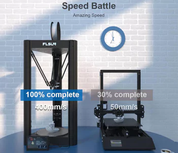Flsun V400 ultra-fast 400mm/s printing speed delta kinematics