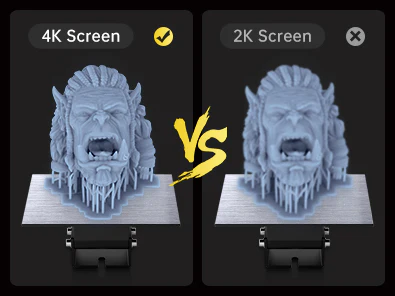 Photon Mono 4K delivers detailed 4K vivid resolution with 9.2 million pixels for exceptional print quality