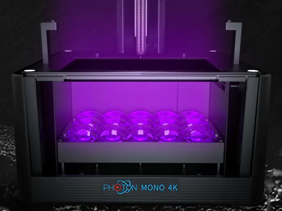Photon Mono 4K utilizes matrix parallel UV light source with 15 LEDs for uniform exposure