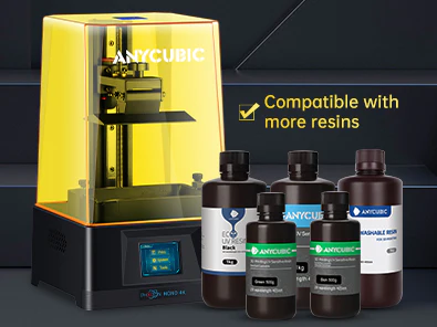 Photon Mono 4K offers flexible power control from 30% to 100% for all resin types