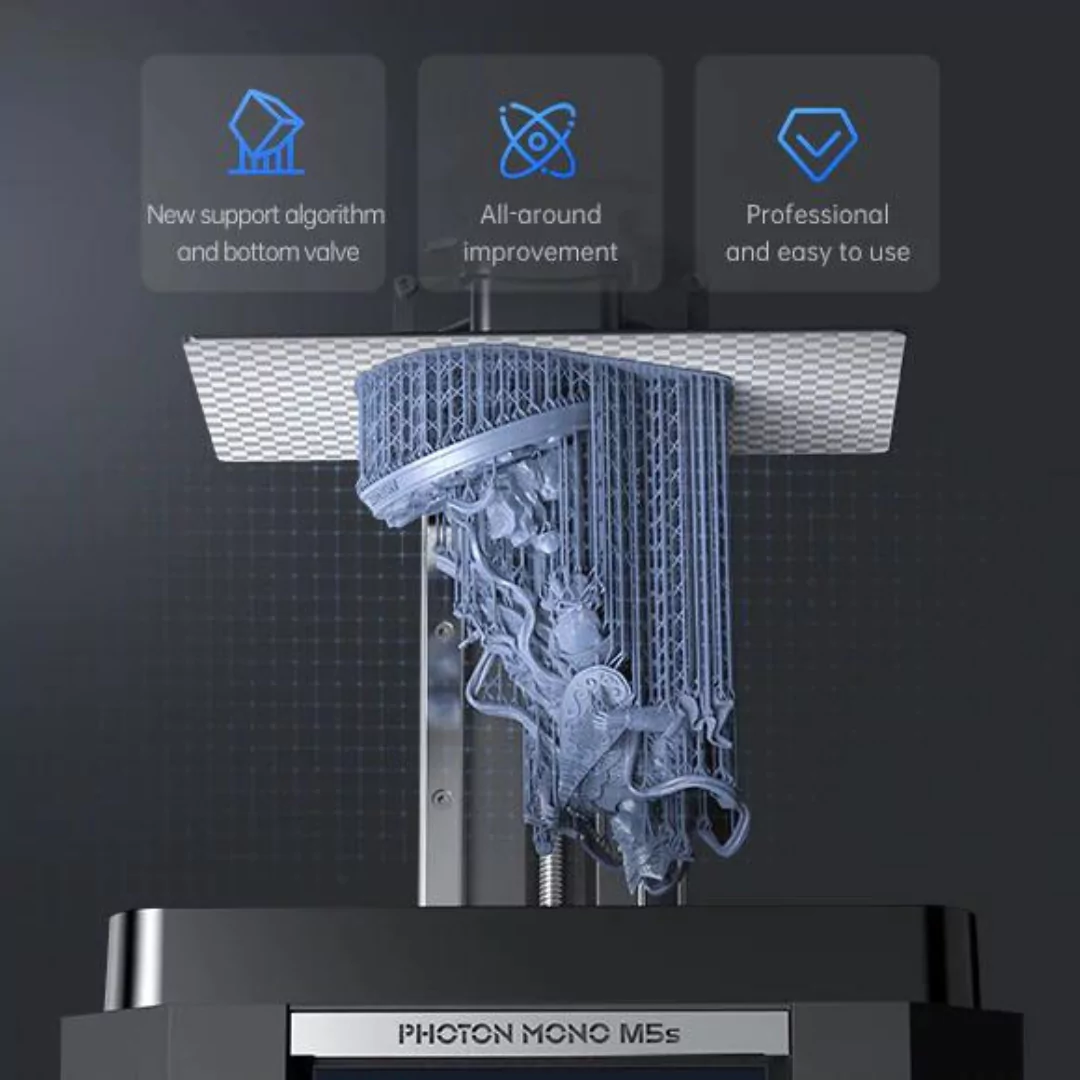 Anycubic Photon Mono M5s features innovative support algorithm for better print quality