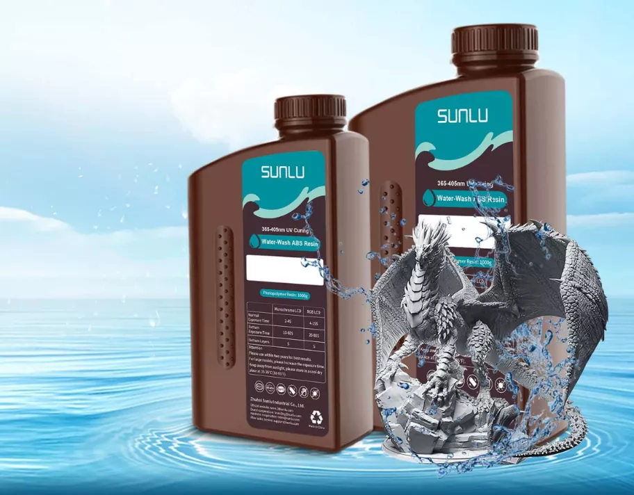 Sunlu Water-Wash ABS-Like Resin tough impact resistant parts